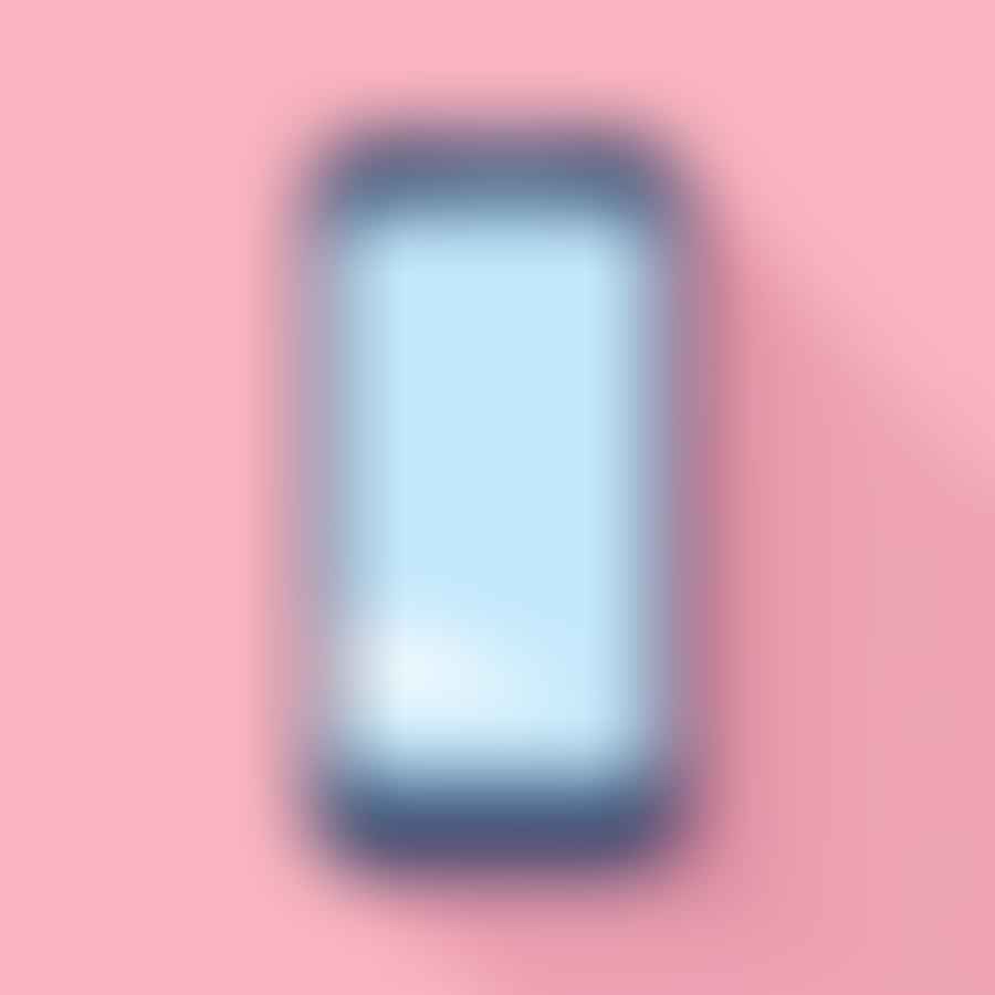 A smartphone with a pink wallpaper