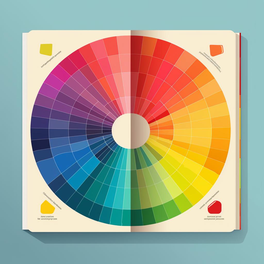 Book open to a page about color psychology